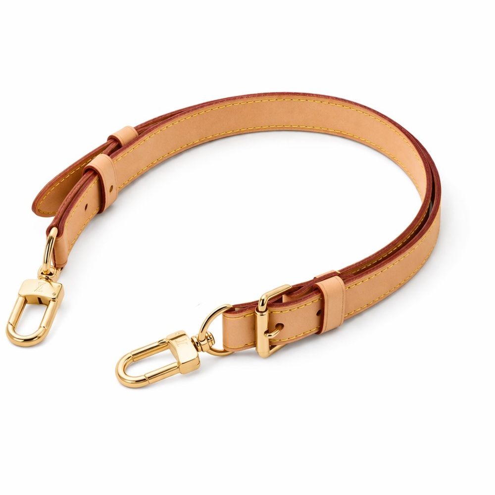 Louis Vuitton Vachetta Leather Strap with Gold Hardware